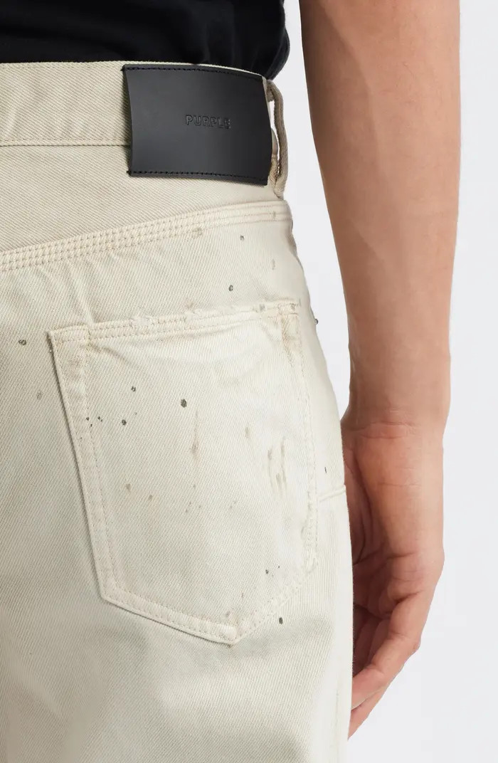 PURPLE BRAND Double Paint Embroidered Straight Leg Jeans | Nordstrom | Nordstrom