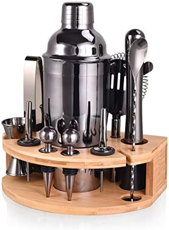 Esmula Bartender Kit with Stylish Bamboo Stand, 12 Piece 25oz Cocktail Shaker Set for Mixed Drink... | Amazon (US)