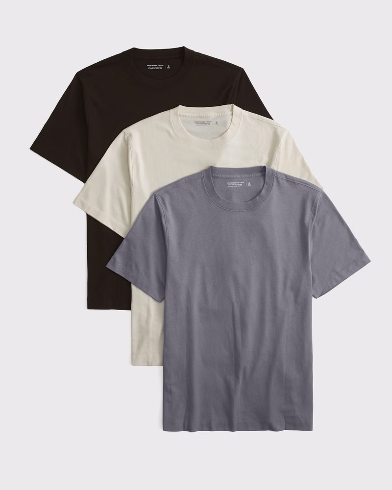 3-Pack Classic Polished Tees | Abercrombie & Fitch (US)
