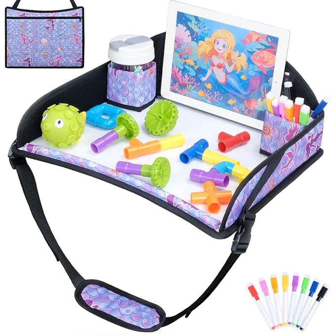 COOLBEBE Kids Travel Tray for Toddler Car Seat, Travel Tray for Airplane, Toddler Car Seat Lap Tr... | Amazon (US)