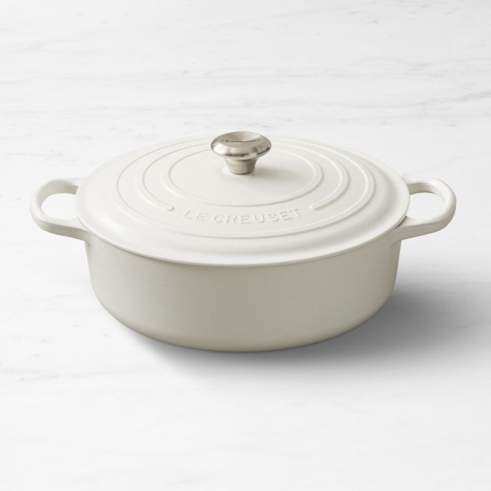 Le Creuset Signature Enameled Cast Iron Round Wide Dutch Oven, 6 3/4-Qt. | Williams-Sonoma