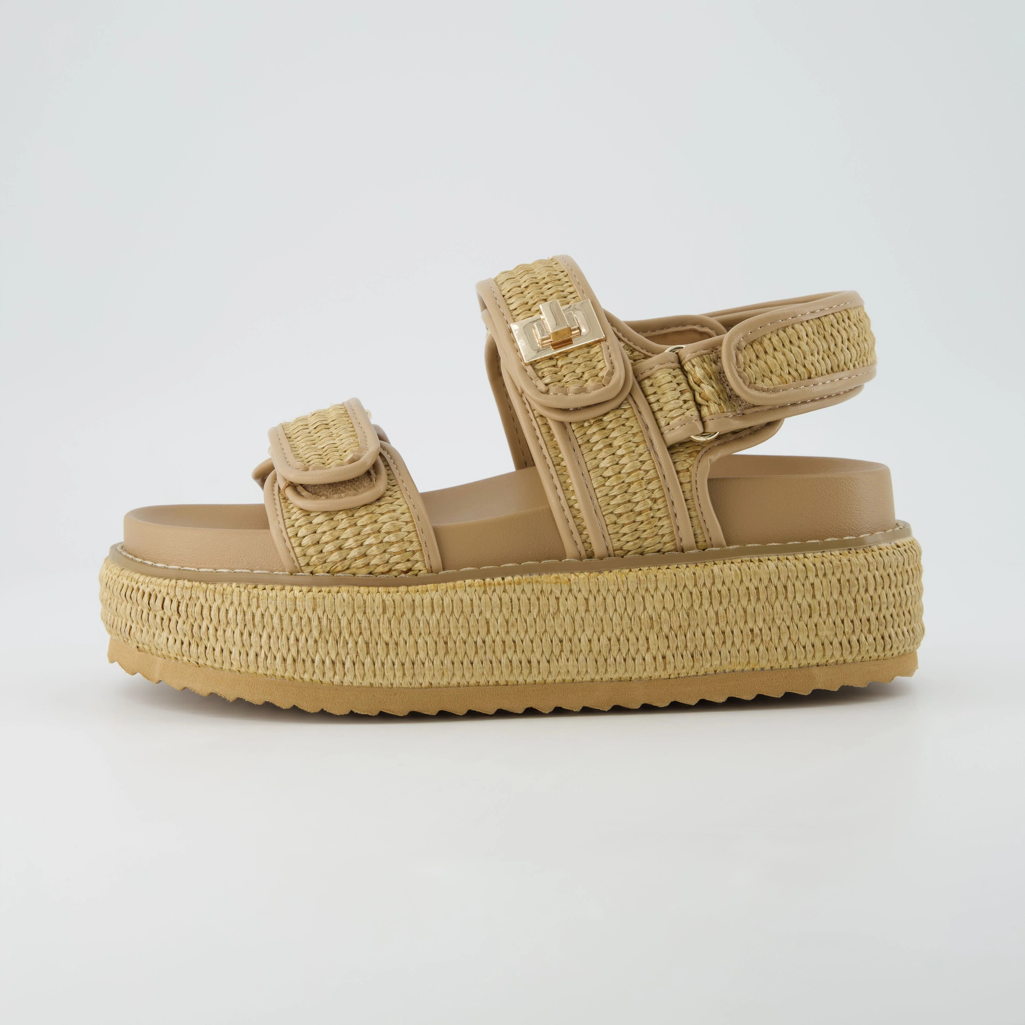 Shore Raffia Platform Sandal | Cushionaire