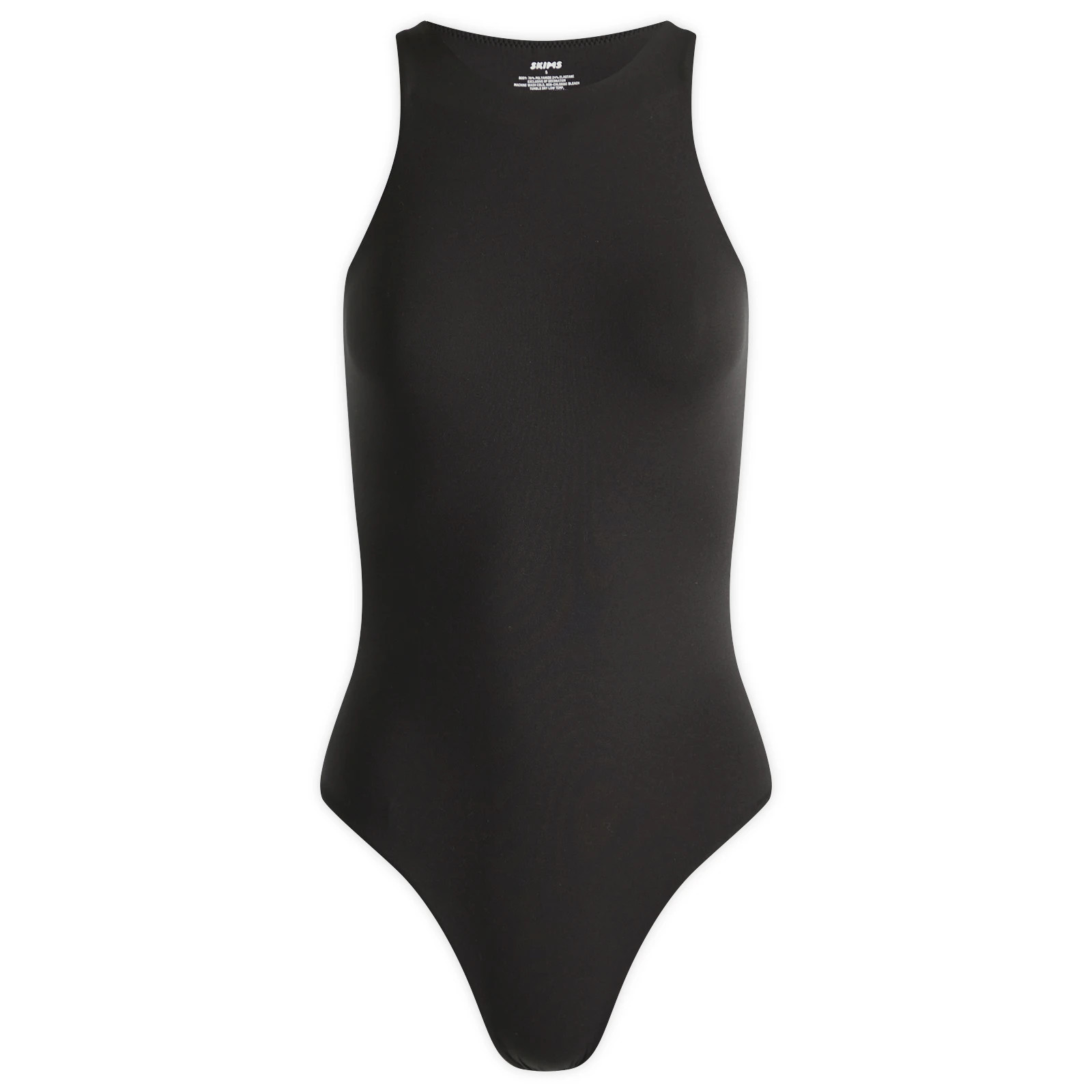 SKIMS Women's Fits Everybody High Neck Bodysuit in Onyx, Size X-Large | END. Clothing