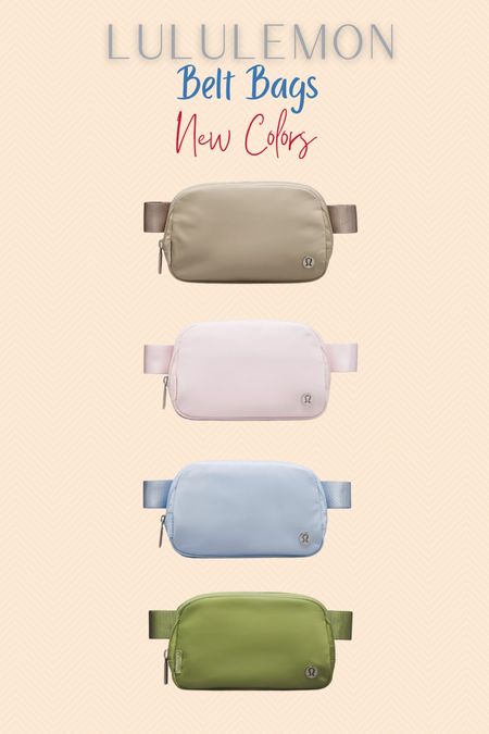 Lululemon Belt Bags! New Spring Colors!










Lululemon, Belt Bags, Lululemon Belt Bags, Fashion, Spring Fashion, Spring Style, Springg

#LTKGiftGuide #LTKfindsunder50 #LTKSeasonal
