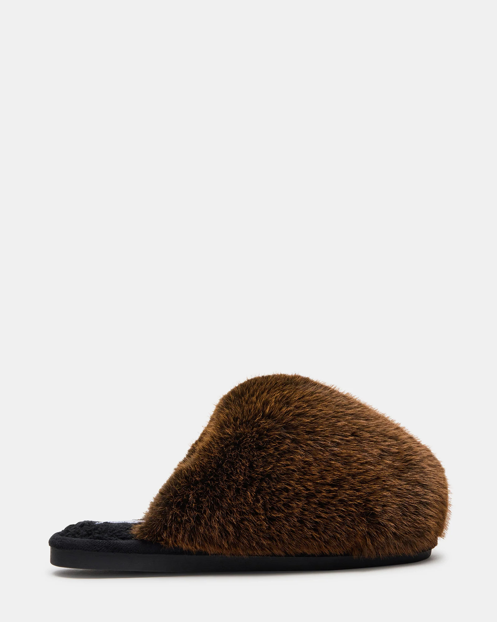 Steve Madden Women's Poof Slip-On Flats - Brown - Size 7 - Faux Fur | Steve Madden (US)