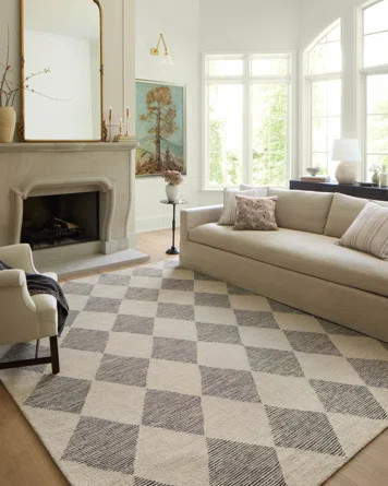 Chris Loves Julia x Loloi Chris Loves Julia x Loloi Francis Wool Beige / Charcoal Rug | Wayfair | Wayfair North America