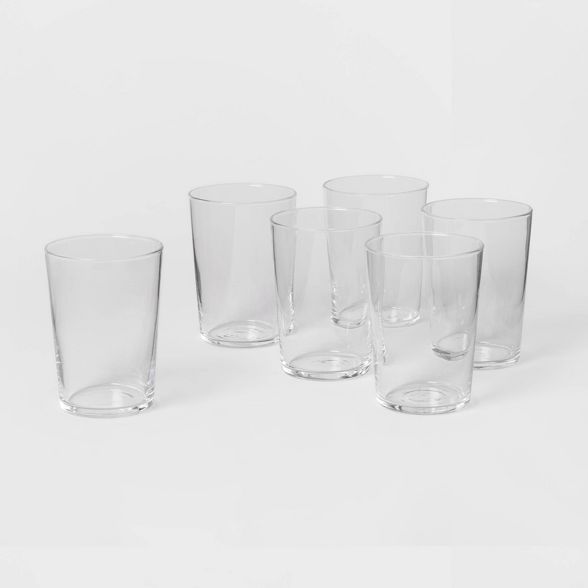 16oz 6pk Glass Rioja Cooler Tumblers - Made By Design™ | Target