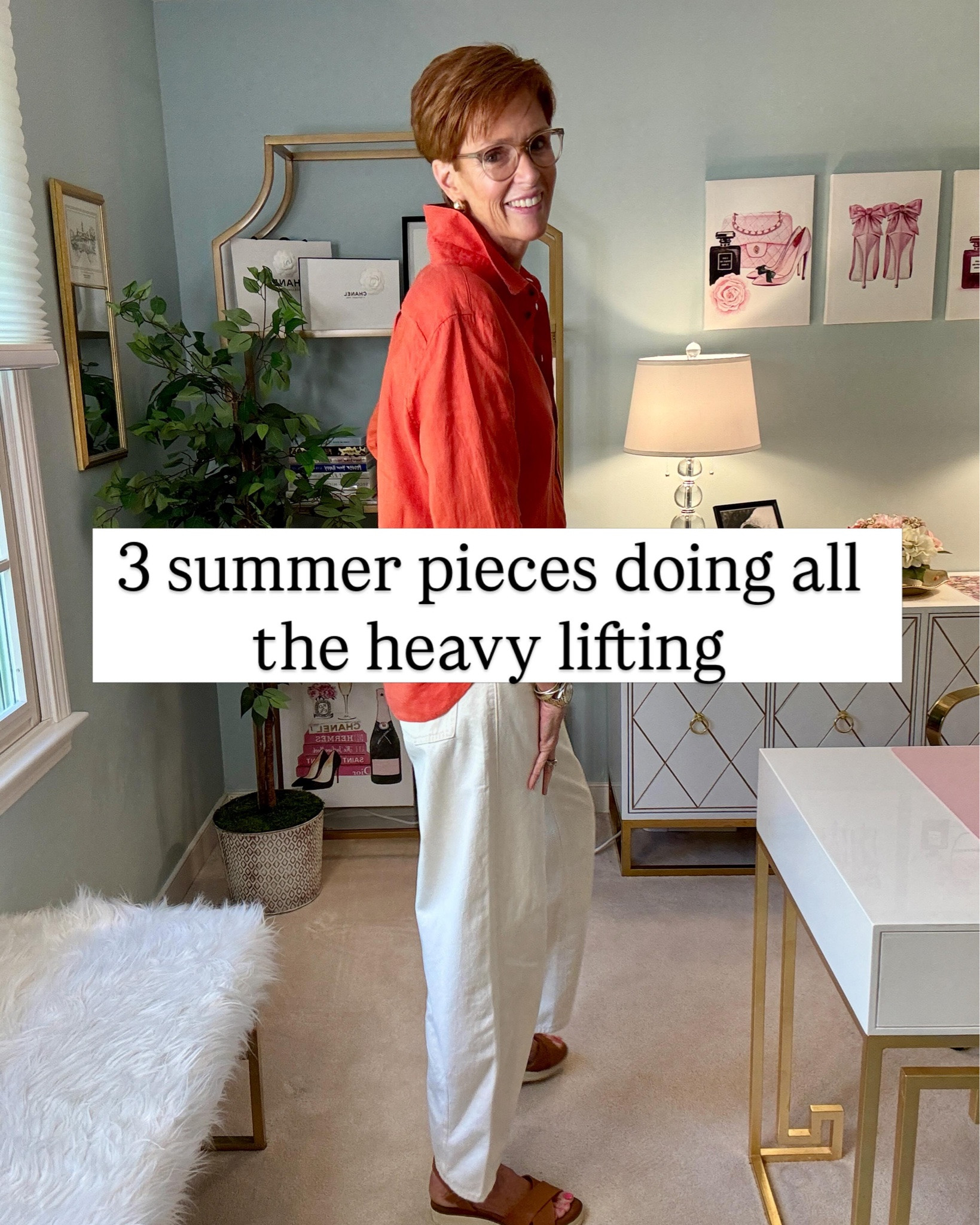 When summer arrives, I don’t want more clothes.
I want pieces that make getting dressed easier.
That’s why these three stood out to me.

Want the links sent to you? Comment SHOP and I’ll DM them!

A linen shirt that instantly elevates denim.
A pair of embroidered pull-on pants that feel comfortable but still look polished.
And a knit wrap midi dress that works for everything from dinner out to vacation evenings.
The older I get, the more I appreciate pieces that solve a problem instead of creating one. If something can be styled multiple ways, packed easily, and worn on repeat, it gets my attention.
I’d love to know which one you would wear most.
Save this post for summer outfit inspiration and share it with a friend who is building a versatile warm-weather wardrobe.

#aTallDrinkOfStyle #SummerStyle #ClassicStyle #WomenOver50Style #TallWomenStyle

#LTKootd #LTKOver40 #LTKTall