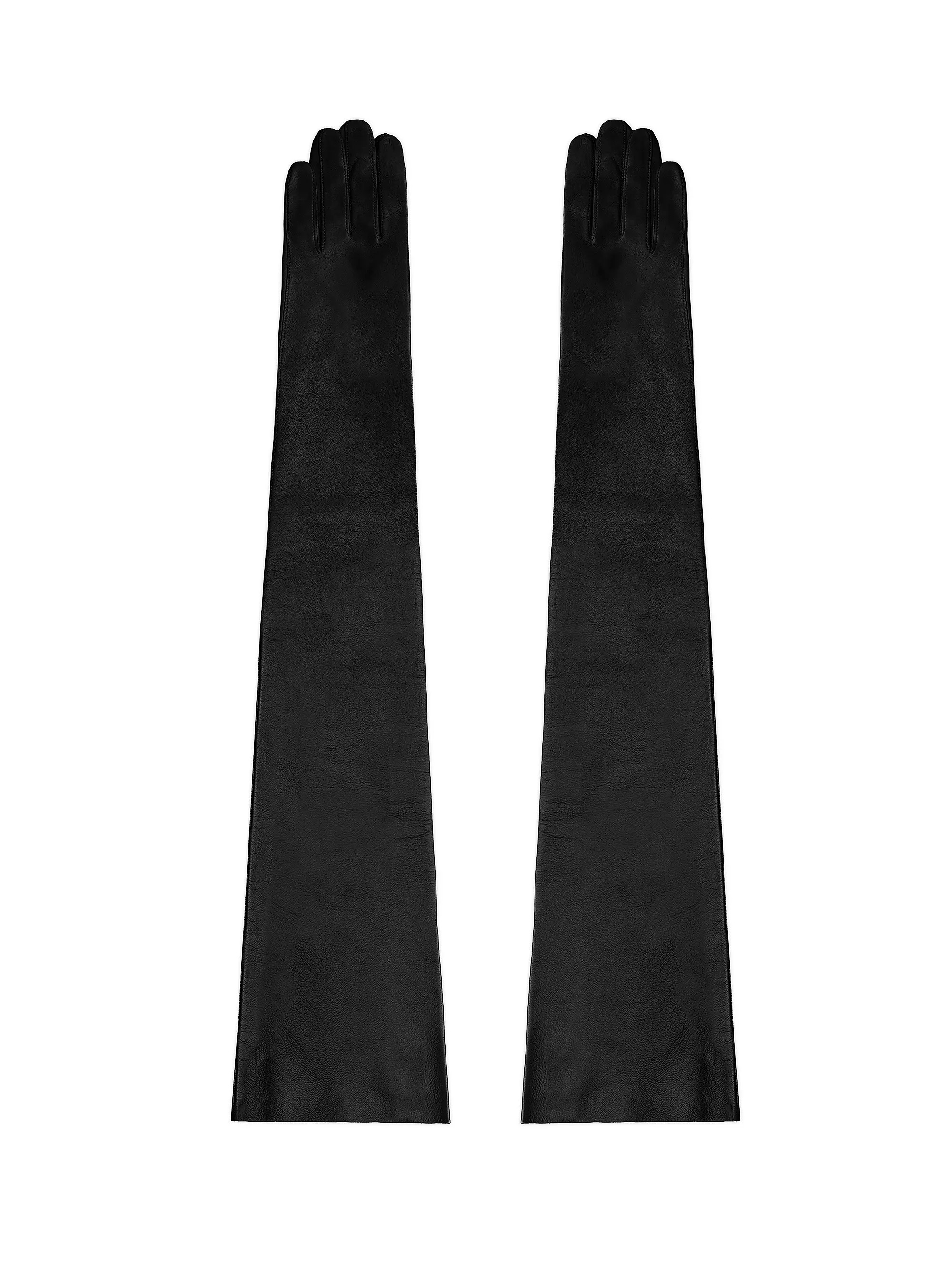 Statement Extended Runway Opera Leather Gloves | Saks Fifth Avenue