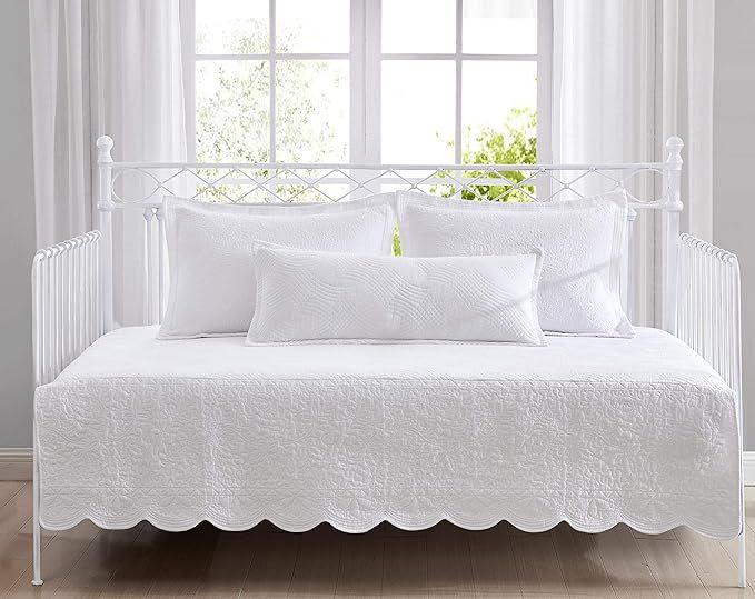 Laura Ashley Home - Daybed Set, Cotton Bedding with Matching Shams & Pillow Cover, Lightweight Ho... | Amazon (US)