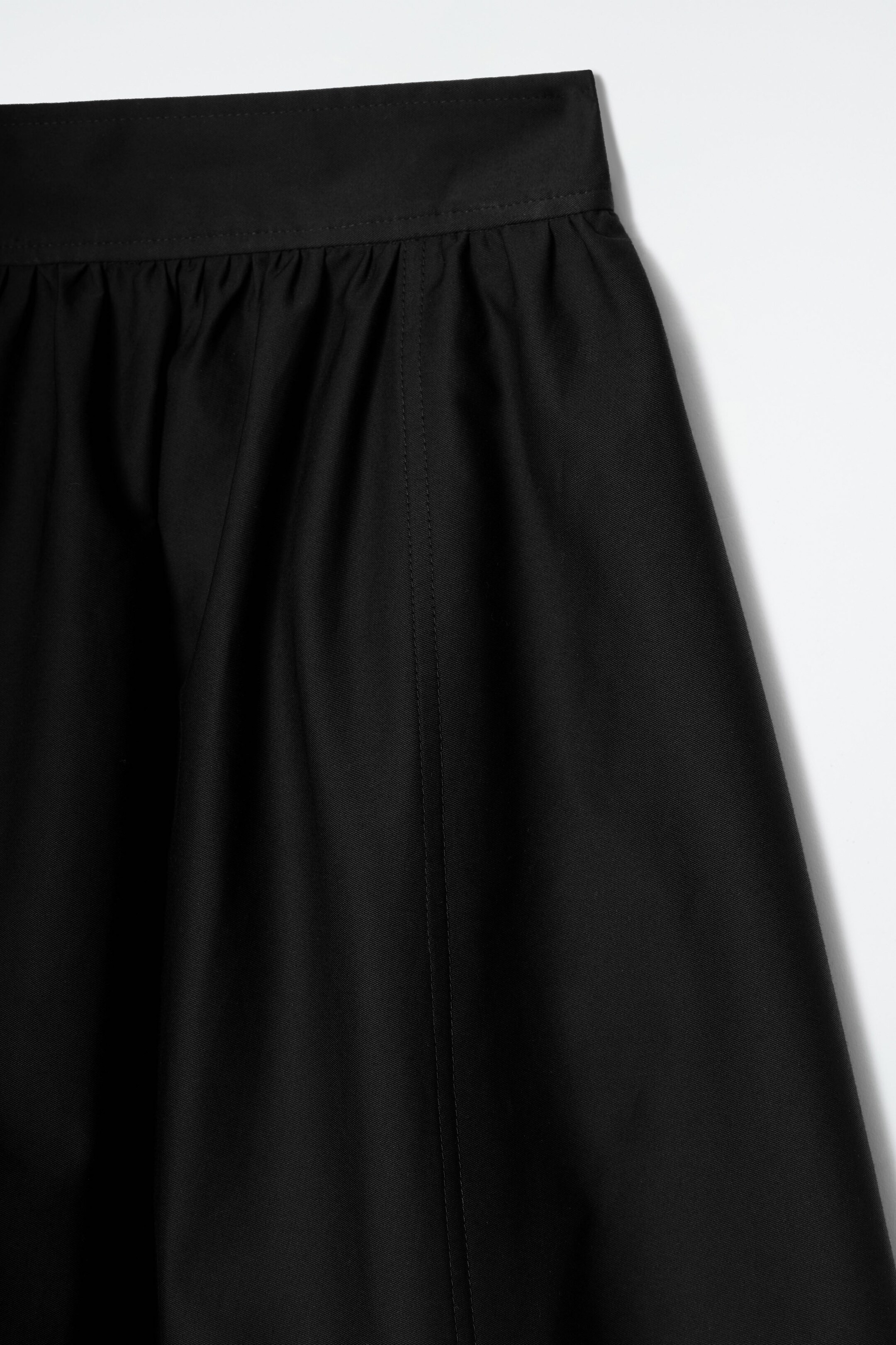 ELASTICATED MIDI SKIRT - BLACK | COS UK