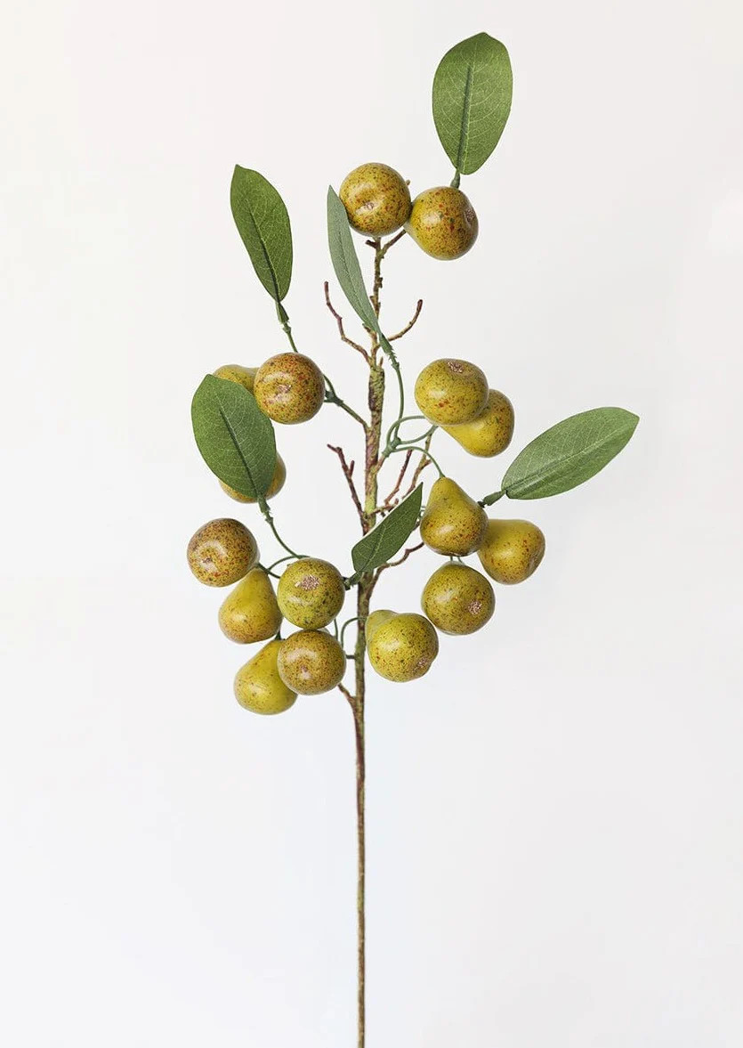 Fake Pear Branch | Artificial Fruit for Vase Styling at Afloral.com | Afloral