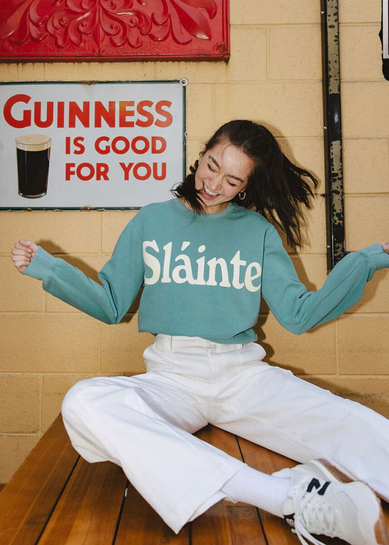Sláinte Garment-Dyed Crewneck | Alice & Wonder