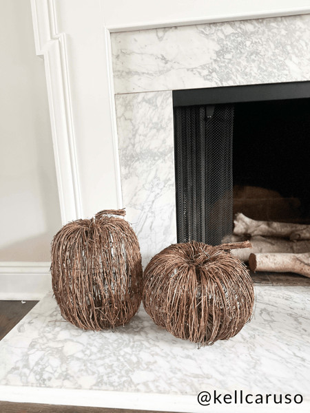 Short Woven LED Pumpkin | Mud Pie