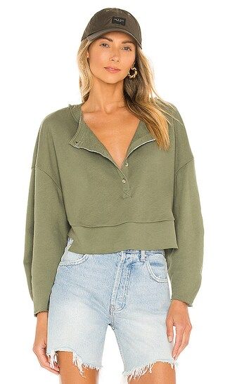 Oversized Henley Pullover | Revolve Clothing (Global)