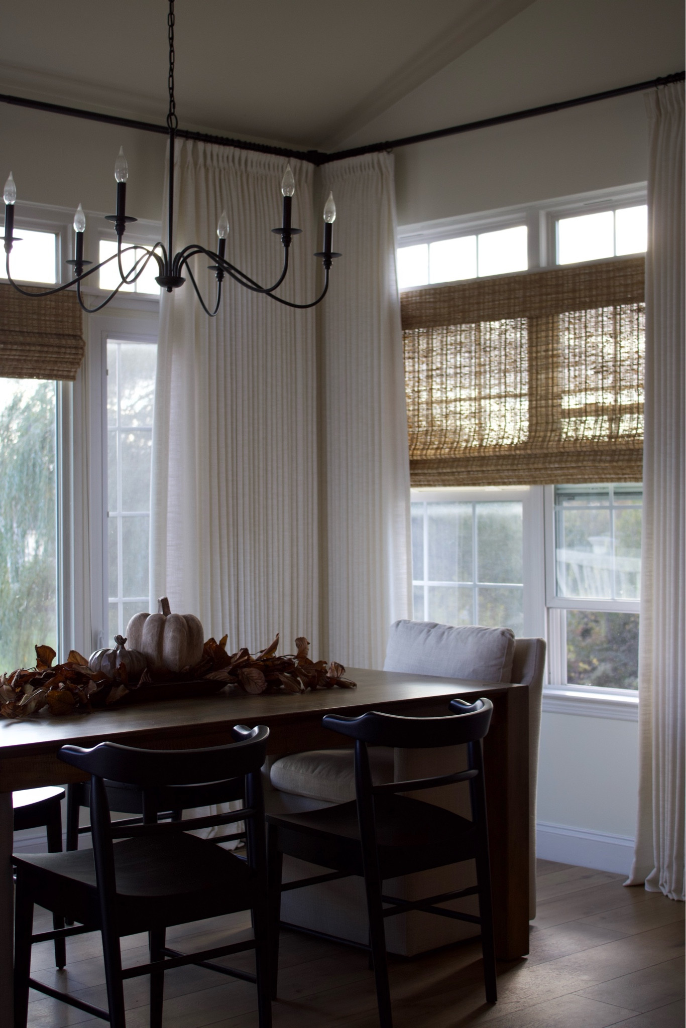 Autumn in the kitchen. Linking everything I can here. The kitchen table is from world market & unfortunately unavailable. 

⭐️You can use code: cozywithkate to save 15% off the curtains! 

✨ Curtains details: 
• COLOR: Ivory White Liz Linen Collection 
• HEADER: Triple pleated 
• LINER: privacy white liner 
• MEMORY SHAPED: Yes 
• SIZE: 120” W x 105” L & 77.5” W x 105” L 



#LTKSaleAlert #LTKHome #LTKSeasonal