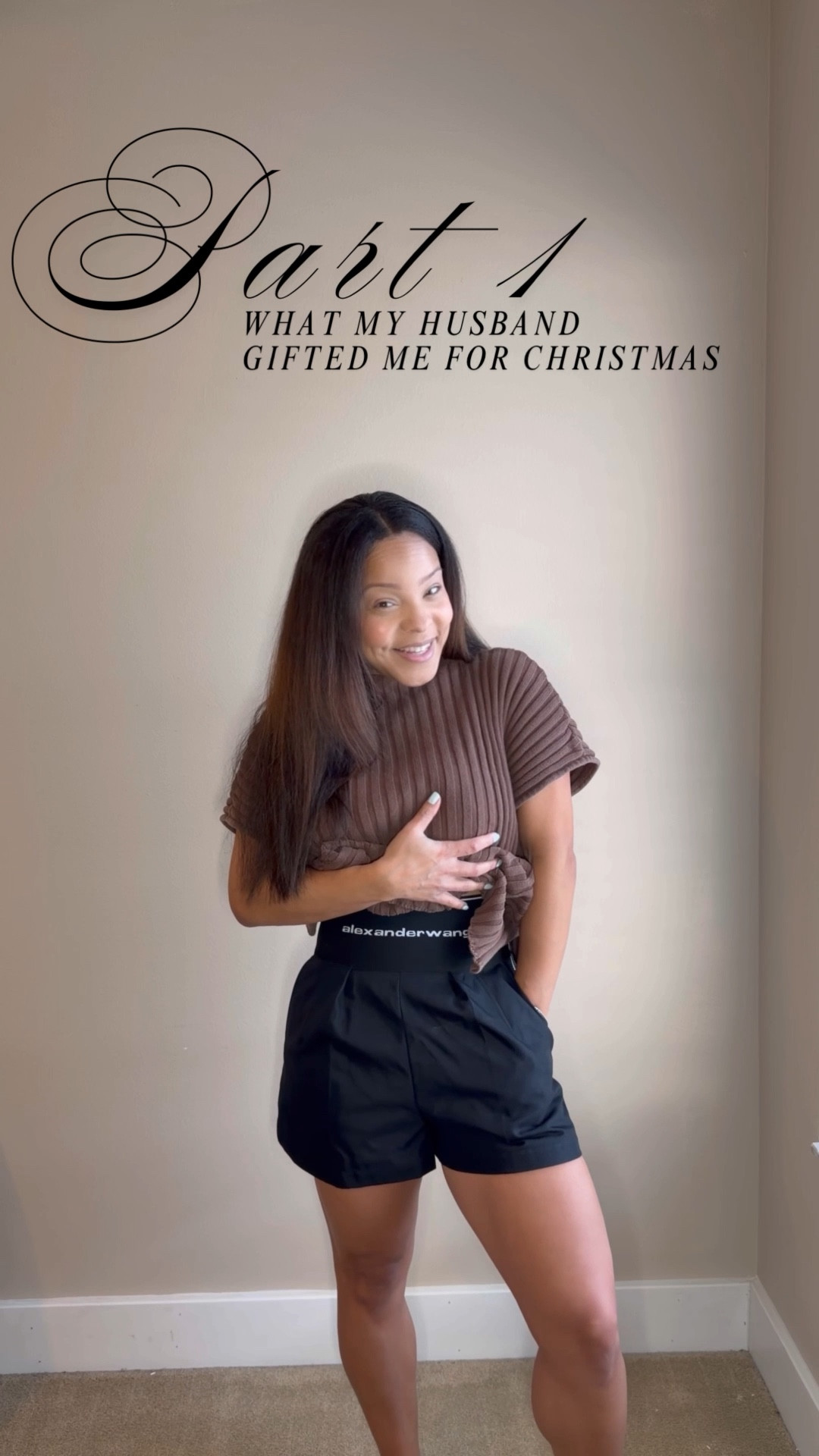 Here’s what my husband got me for Christmas! Which item is your fav? Let me know in the comments! True to size for the shorts and dress - I’m in a size 6. Hit the bell to be notified when Part 2 (What I gifted my husband for Christmas) goes live 🛎️

#gifts #alexanderwang #tomford 

#LTKstorytime #LTKMidsize #LTKdayinmylife