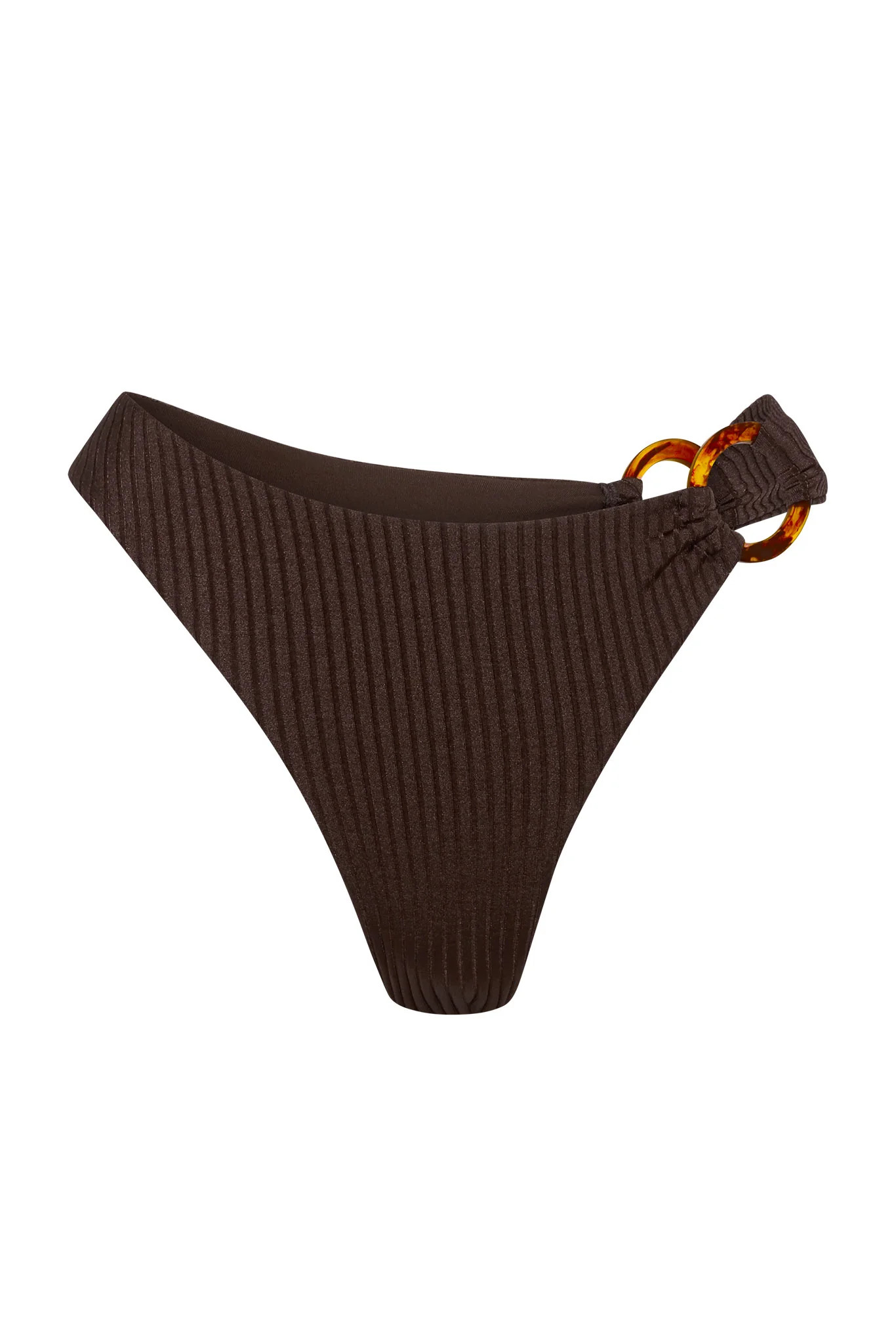 Bronte Bottom - Espresso Wide Rib | Monday Swimwear