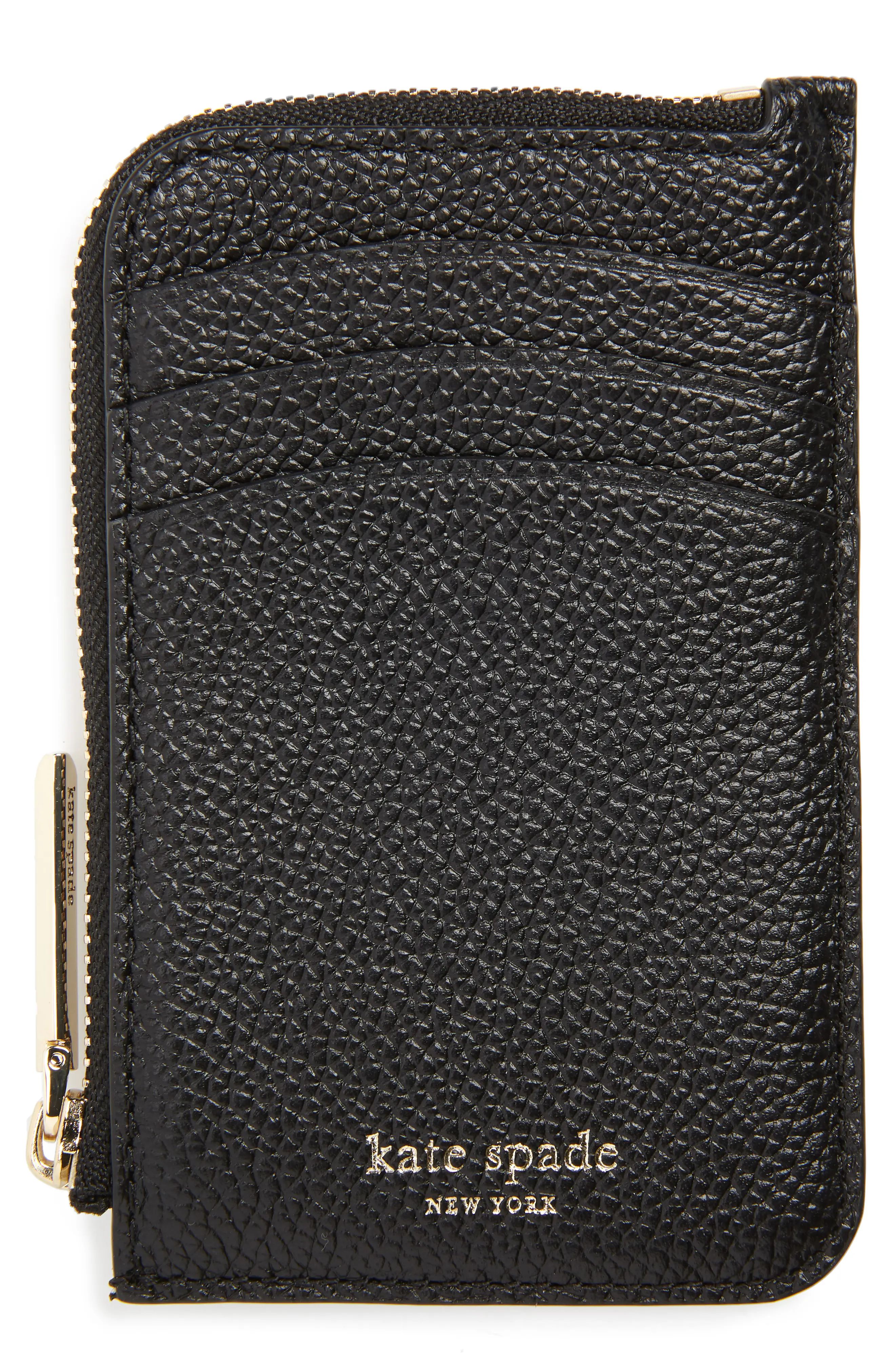 kate spade new york margaux leather zip card holder | Nordstrom