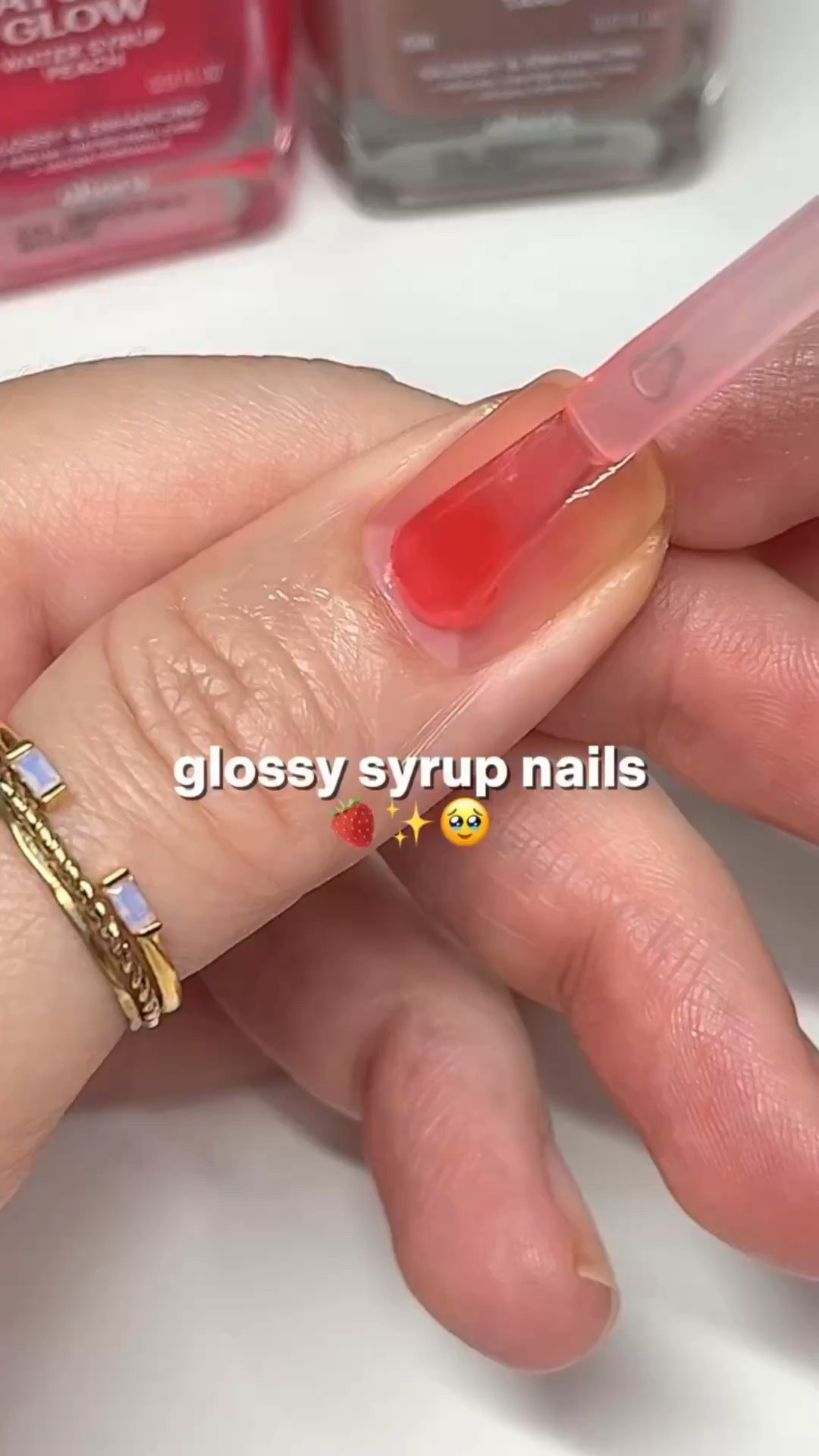 Syrup nails for those of us who don’t use gel 🙏

On my nails: @ohora_usa
Radiant Glow: Water Syrup in Strawberry 🍓 
2️⃣ coats 

The code LOVEFRESHPAINT saves 15% 💅

#nailpolish #naturalnails

#LTKselfcare #LTKBeauty