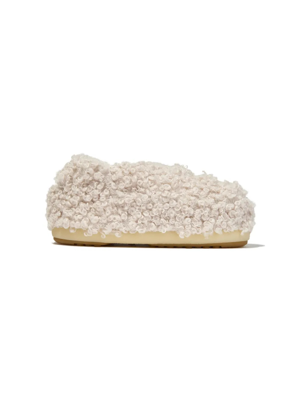 Moon Boot Kids faux-fur Flat Slippers | White | FARFETCH | Farfetch Global