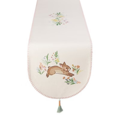 Design Imports Design Imports Spring Bunny Embellished Table Runner | Target