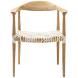 Fes Arm Chair White/Teak - Safavieh | Target