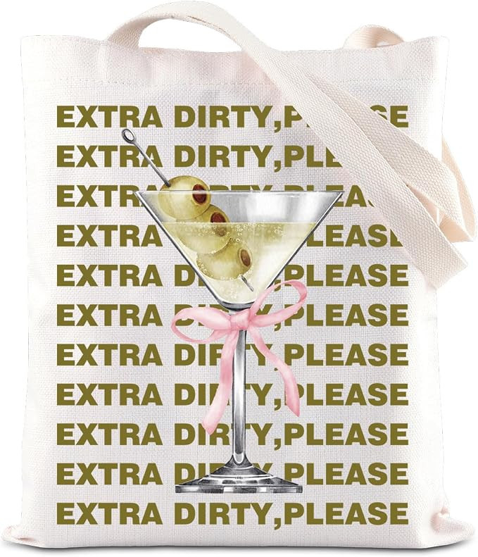 Filthy Martini Gift Dirty Martini Tote Bag Dirty Martini Lover Gift Martini Merch Soft Girly Hand... | Amazon (CA)
