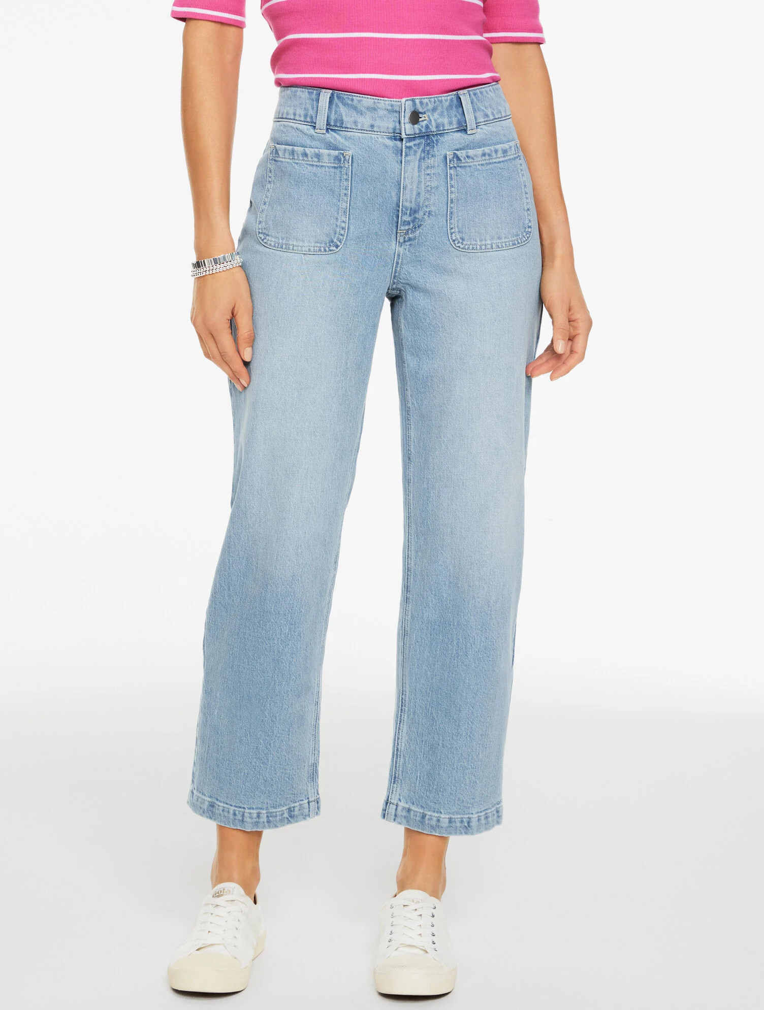 Straight Ankle Jeans - Piazza Wash | Talbots