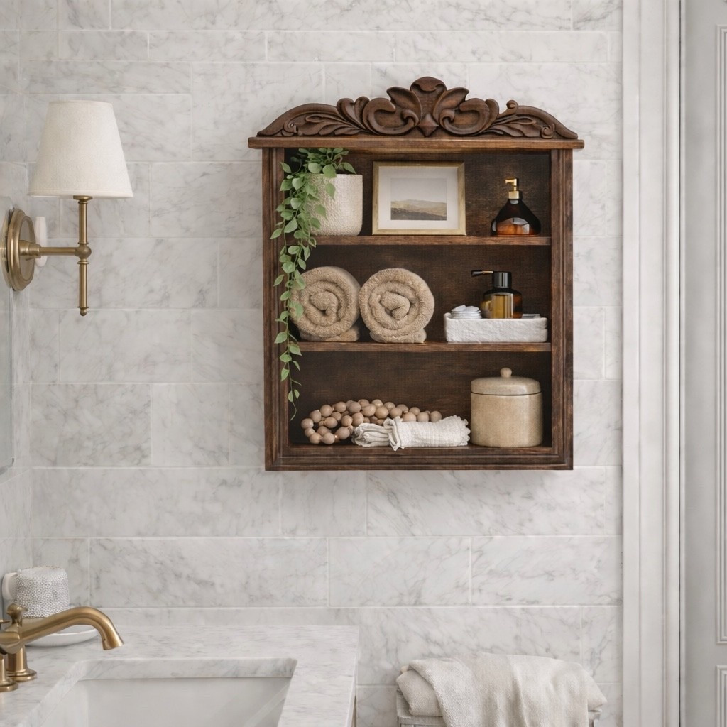 Viral Studio McGee Inspired Wall Shelf from Michael’s (Ashland)

This Ashland wall shelf from Michael’s is such a Studio McGee–inspired find. The carved wood detail and rich tone instantly make any bathroom look custom and designer.

I styled it with neutral textures and a trailing plant to create that modern organic look I love. It’s perfect for bathrooms, entryways, or anywhere you want to add warmth and character.

Michael’s Ashland pieces sell out fast—linking this viral shelf while it’s still available.

#LTKhome #LTKfinds #studiomcgee #ashlanddecor #michaelsfinds #modernorganic #bathroomdecor #shelfstyling #neutralhome #viralhomefinds

#LTKBeauty #LTKSaleAlert #LTKHome