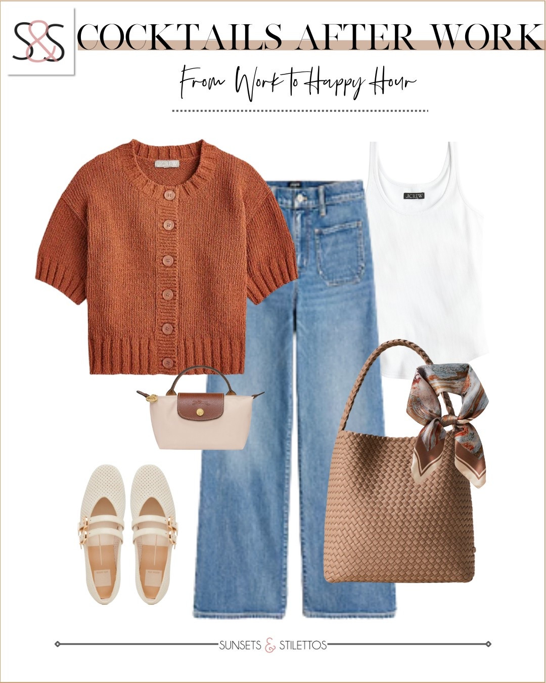 The short sleeve cardigan is perfect for work to the weekend! These flats are amazing with wide leg jeans for casual office wear!

Sunsets and Stilettos, workwear, Mary Jane

#LTKOver40 #LTKWorkwear #LTKWatchNow