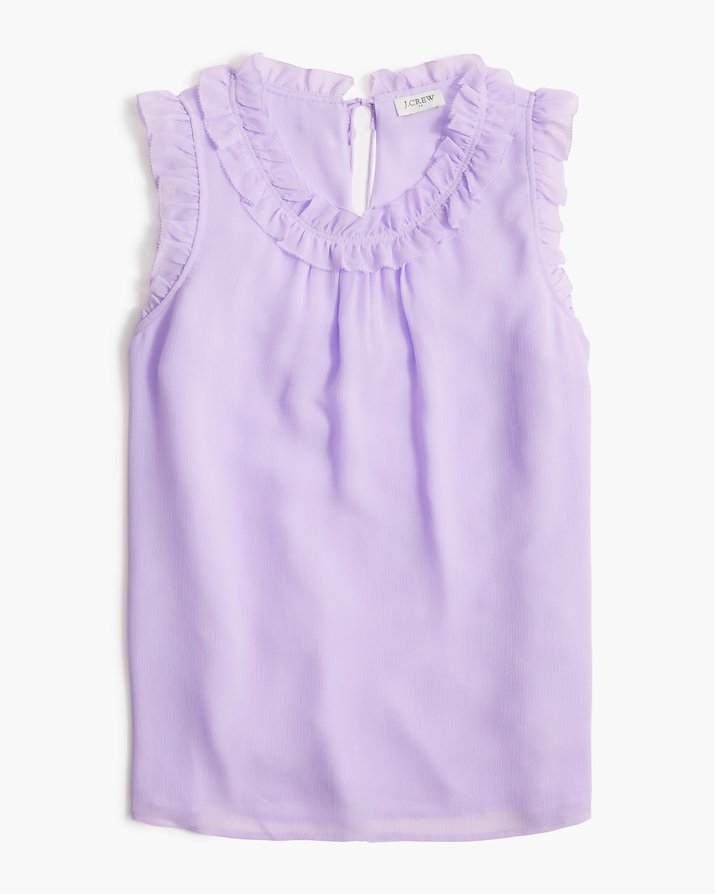 Ruffleneck crinkle top | J.Crew Factory