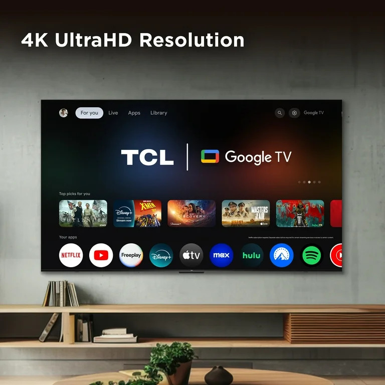 TCL 65" Q Series (NEW 2025) 4K UHD HDR QLED Smart TV with Google TV - Dolby Vision, Dolby Atmos, ... | Walmart (US)