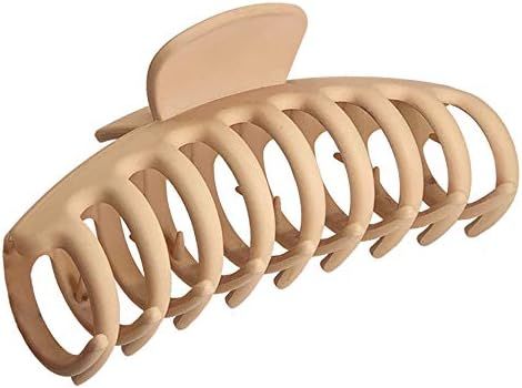 OWIIZI Big Claw Clips, 4.3″ Matte Large Hair Claw Clips Non-Slip Ponytail Jaw Barrette Strong H... | Amazon (US)