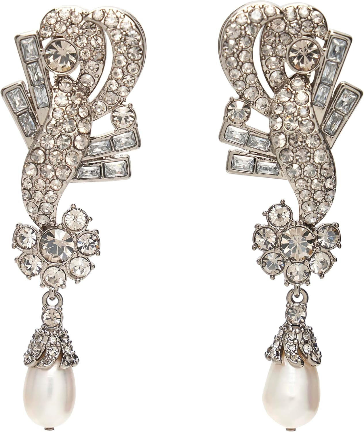 Amazon.com: Drop Earrings, OS, Shiny Silver : Luxury Stores | Amazon (US)