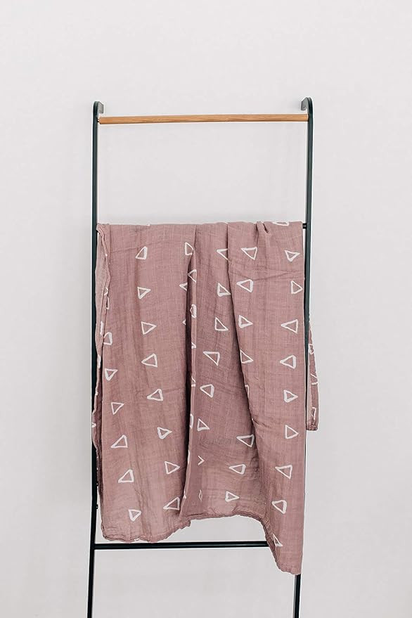 Mebie Baby Blush Triangle Muslin Swaddle | Amazon (US)
