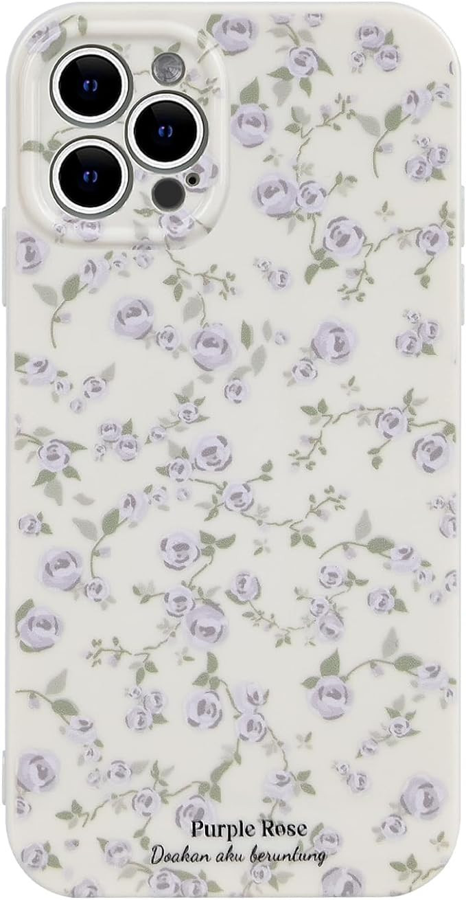 Ownest Compatible with iPhone 14 Pro Case Vintage Floral Rose Pattern Cute Design for Women Girls... | Amazon (US)