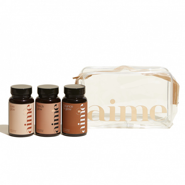 Skin supplement bestseller trio, The Mega Glow | Aime