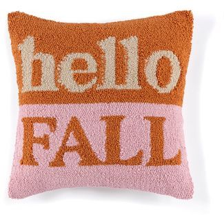 Shiraleah "Hello Fall" Pink and Orange Decorative Pillow | Target