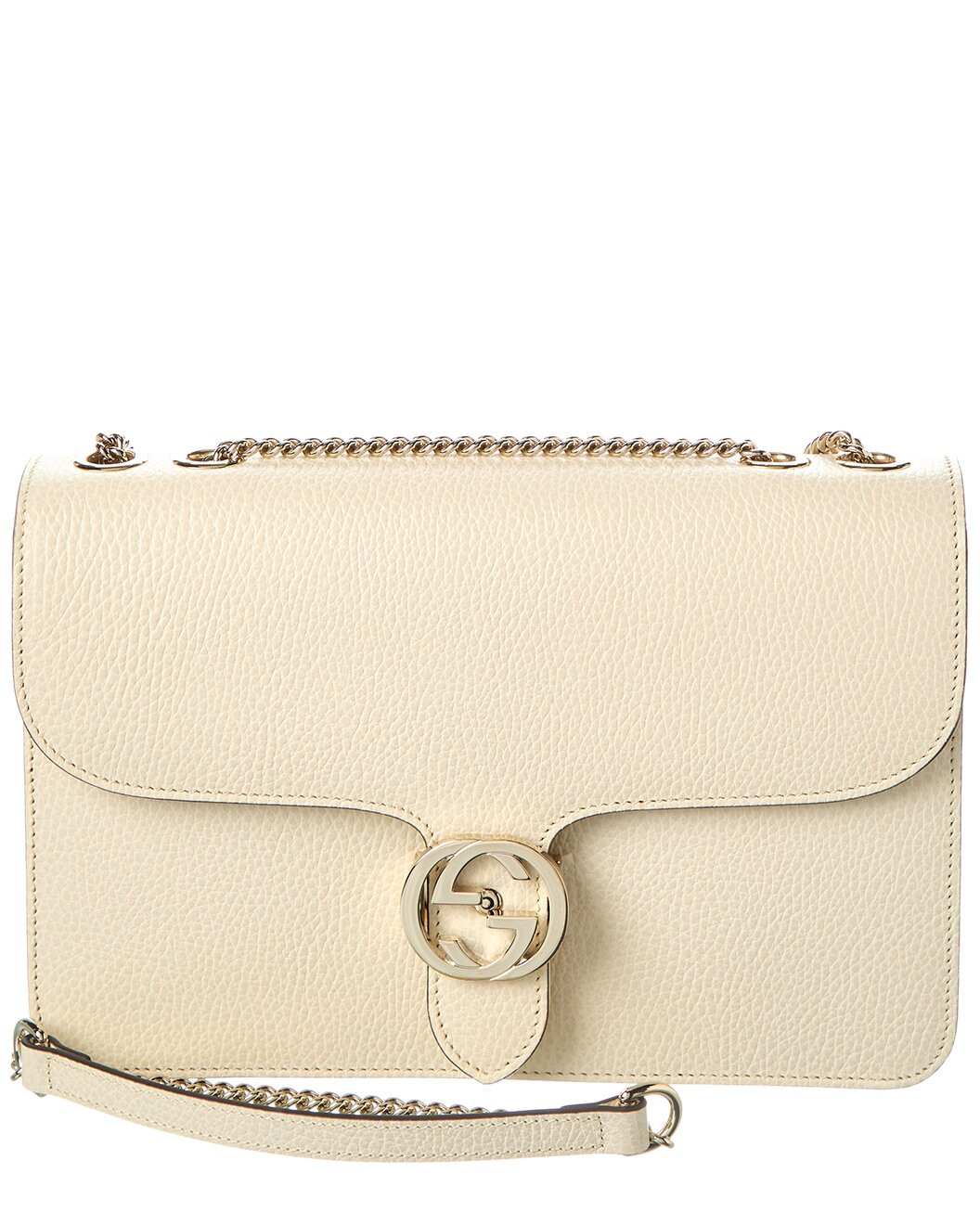 Interlocking G Leather Shoulder Bag | Gilt & Gilt City