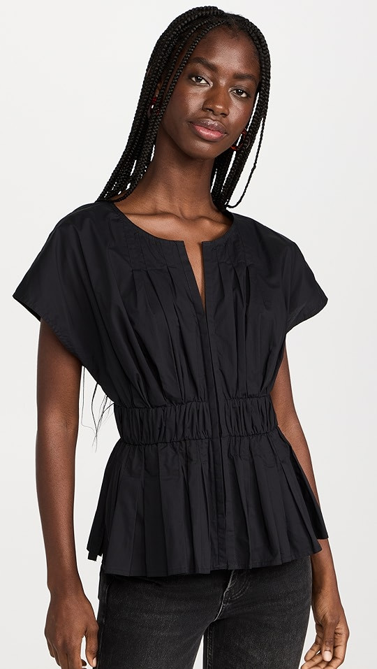 Smocked Front Blouse | Shopbop