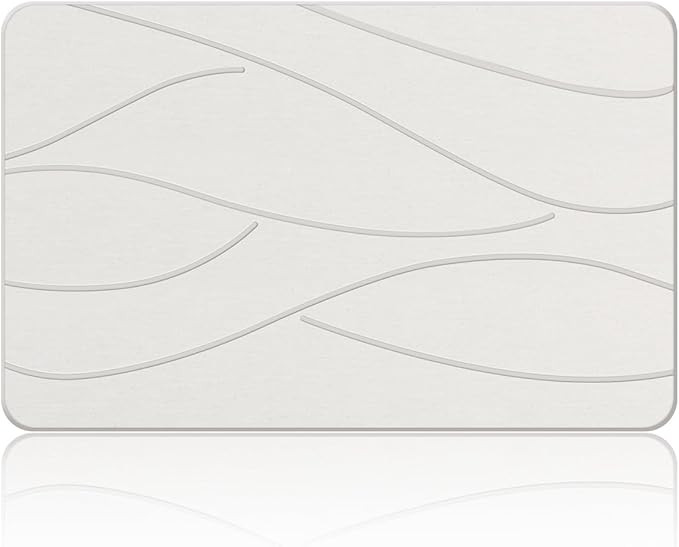 Stone Bath Mat Diatomaceous Earth Shower Mat Non-Slip Super Absorbent Diatomite Stone Bath Mats f... | Amazon (US)