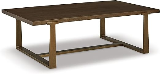 Signature Design by Ashley Balintmore Mid-Century Modern Cocktail Table for Living Room, Dark Bro... | Amazon (US)