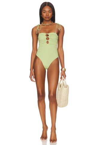 Tularosa Luella One Piece in Green Moss from Revolve.com | Revolve Clothing (Global)