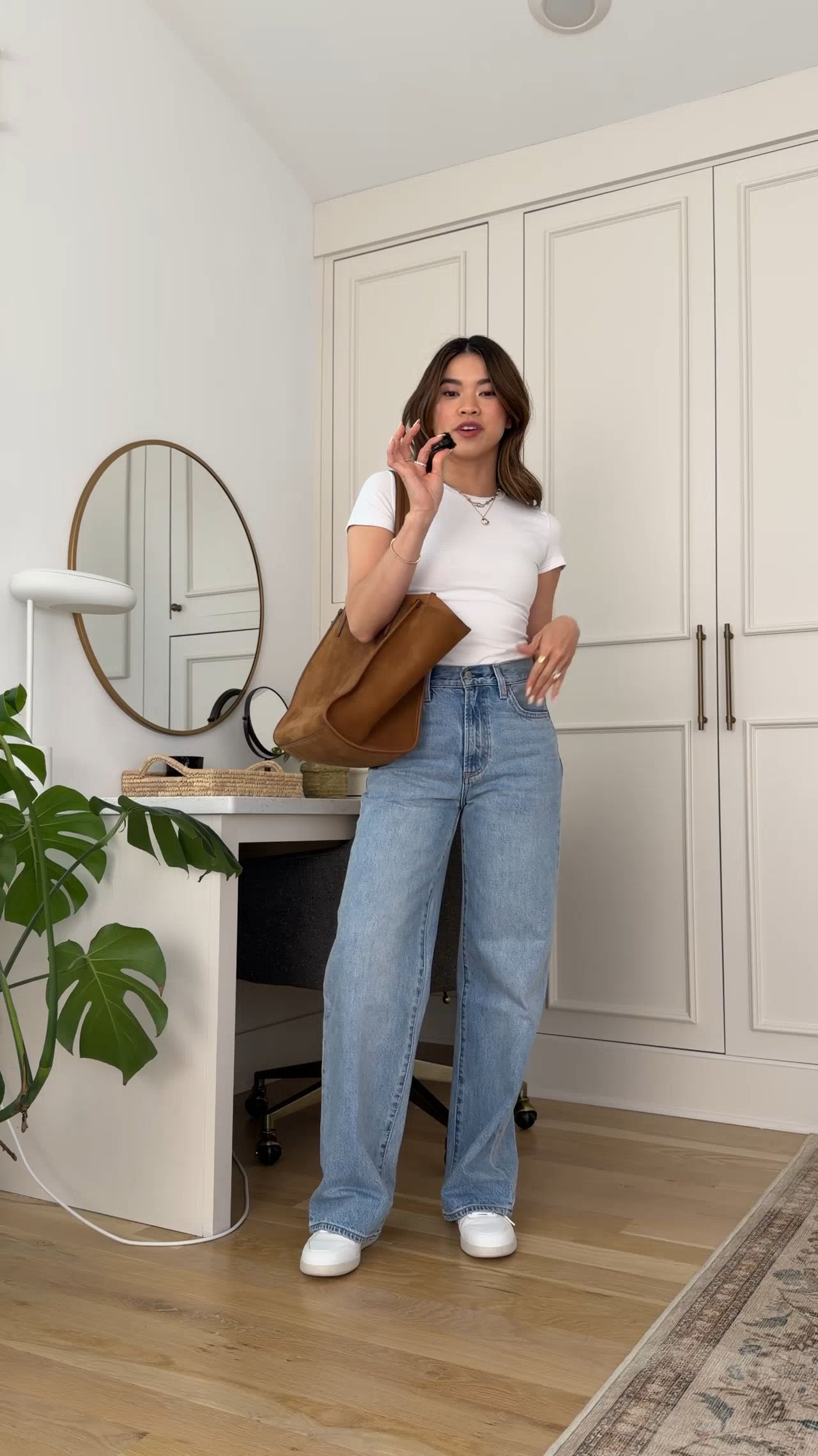 Sizing info: 
•Top size small
•Pants size 24 Short (I’d recommend sizing down if you’re between sizes) in the color 7 Yrs Bleu Taboo

petite fashion, get dressed with me, outfit inspiration, ootd, nashville outfit, Nashville influencer, petite style, vacation style, casual outfits, mom style, petite pants, spring outfits, spring outfit info, spring pants, spring outfit idea, spring top, spring bag, white tee, spring shoes, spring jeans, denim, sneakers,  

 @Aritzia 

#LTKootd #LTKSeasonal #LTKPetite