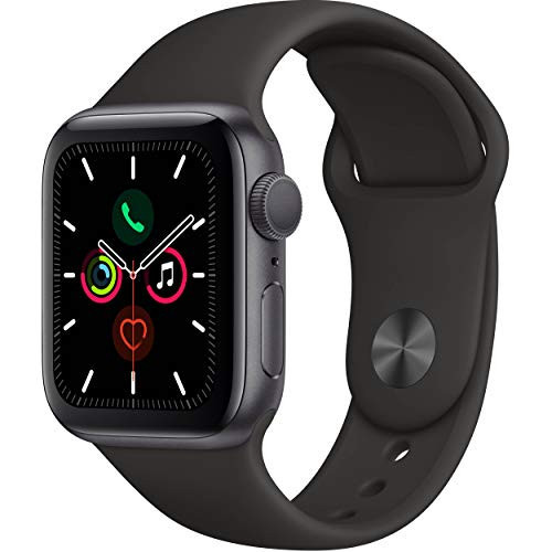 Apple Watch Series 4 (GPS, 44MM) - Space Gray Aluminum Case with Black Sport Band (Renewed) | Amazon (US)