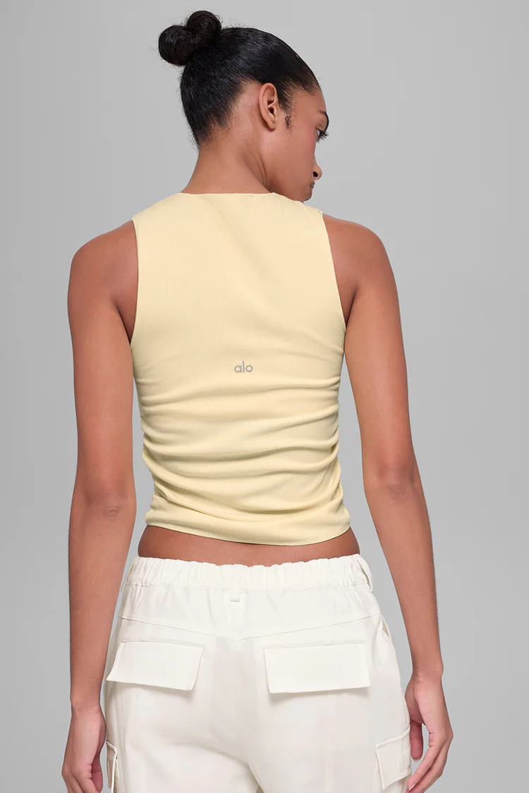 Ribbed En Pointe Tank | Alo Yoga (US)
