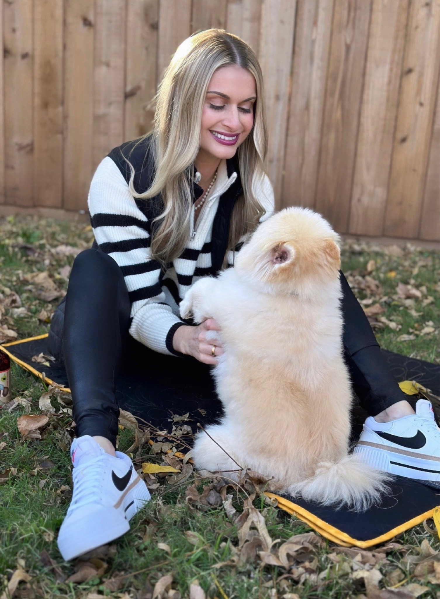 Sport, listening to verse 37 of a song I made up for him for his birthday today. Feeling extra thankful for Little Bear and the joy (and fur) he brings to everyone he meets. 

(Outfit linked in my LTK bio) 