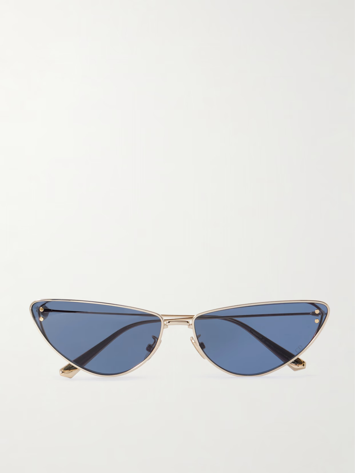 DIOR Eyewear - Missdior B1u Cat-eye Gold-tone Sunglasses - Blue | NET-A-PORTER (US)