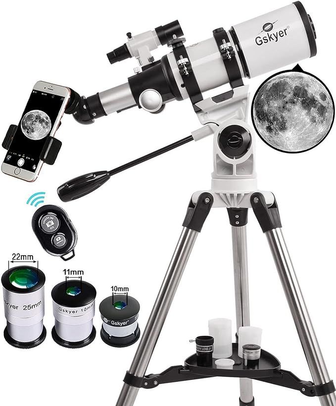 Gskyer Telescope, Telescopes for Adults, 80mm AZ Space Astronomical Refractor Telescope Kids, Adu... | Amazon (US)